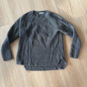 ** Marine Layer Gray Crew Neck Sweater Fisherman Cable Knit Large